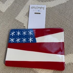 Happy Everything American Flag large attachment. EUC!